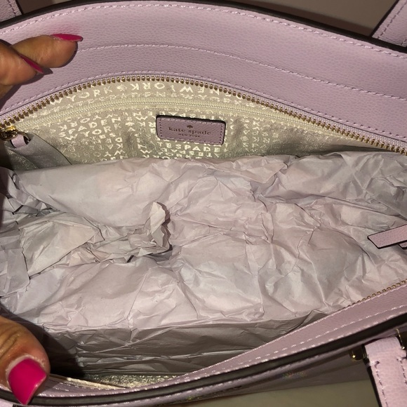 Kate♠️Spade GERALDINE Satchel Peony Blush Purple - Picture 4 of 5